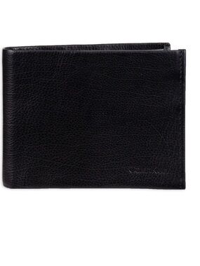 Calvin Klein Black Leather Wallet with Subtle Logo